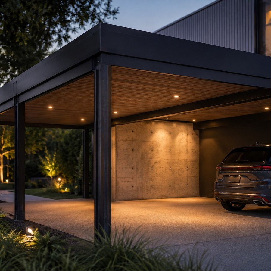 Carport-Montage